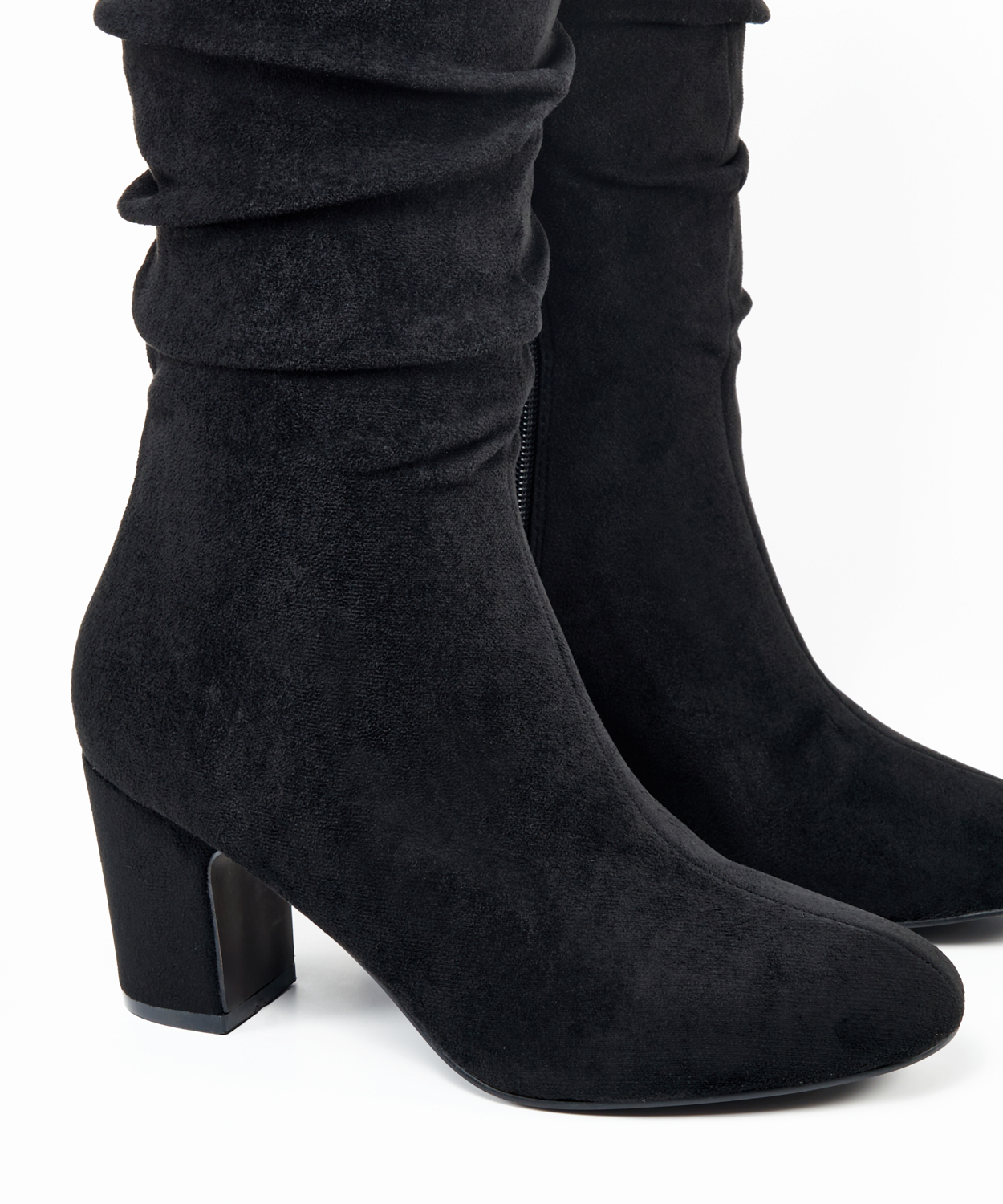 Botas tacón media caña slouchy image number null